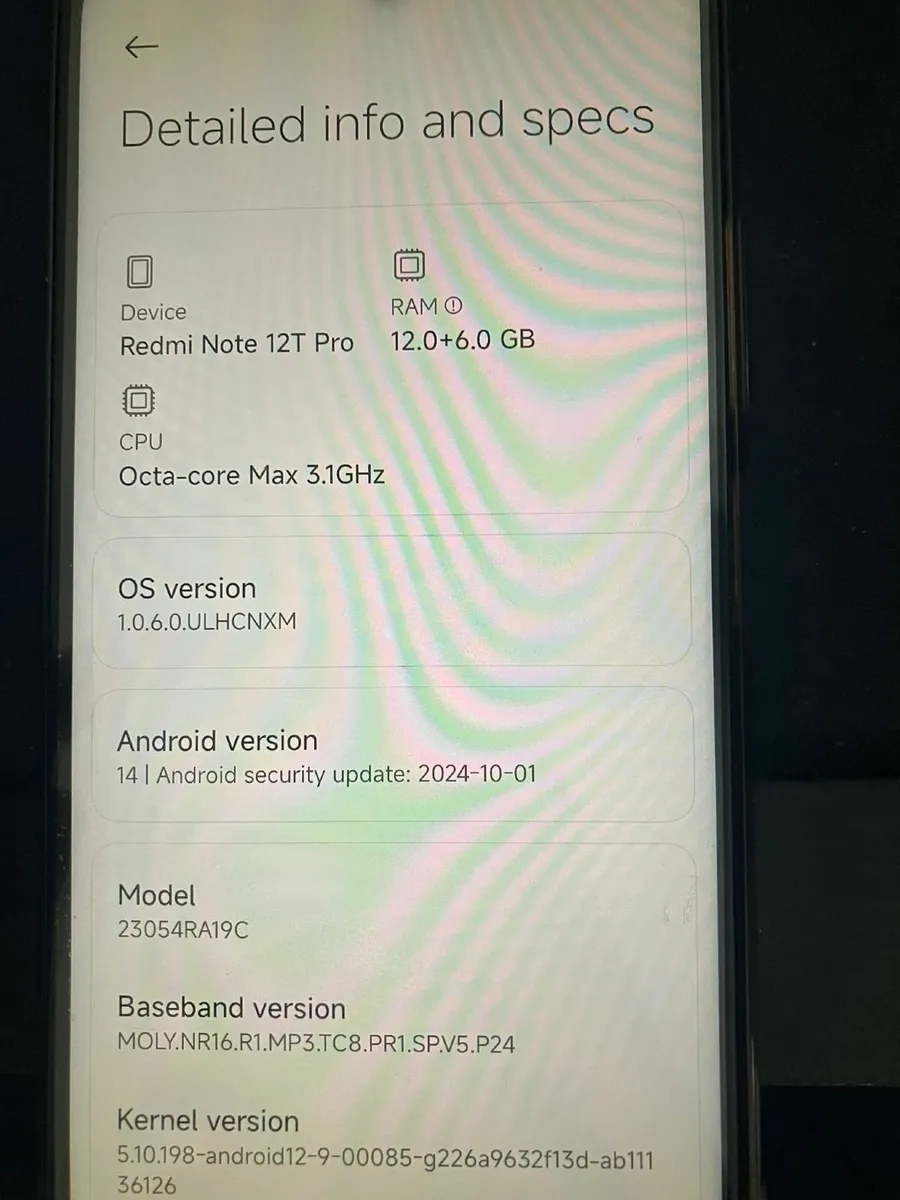Redmi note 12t pro 12gb+512gb rom unlocked dualsim - Image 2