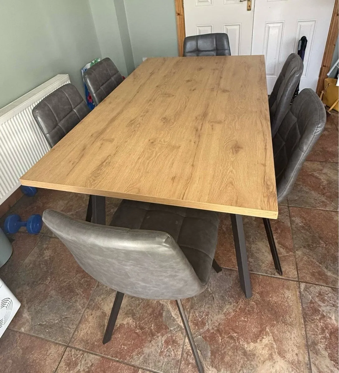 6 Chair dining table - Image 1