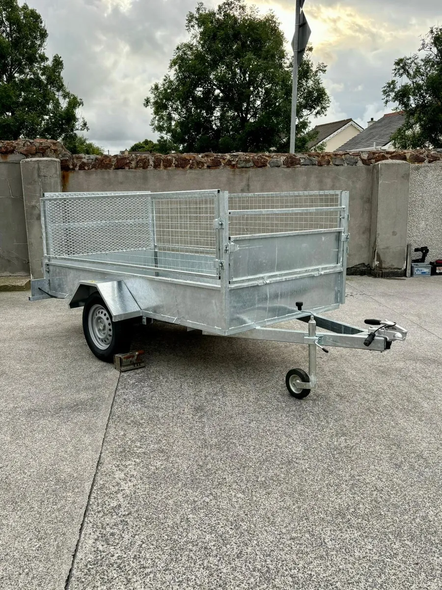 New 8x4 galvanised single axle trailer - Image 1