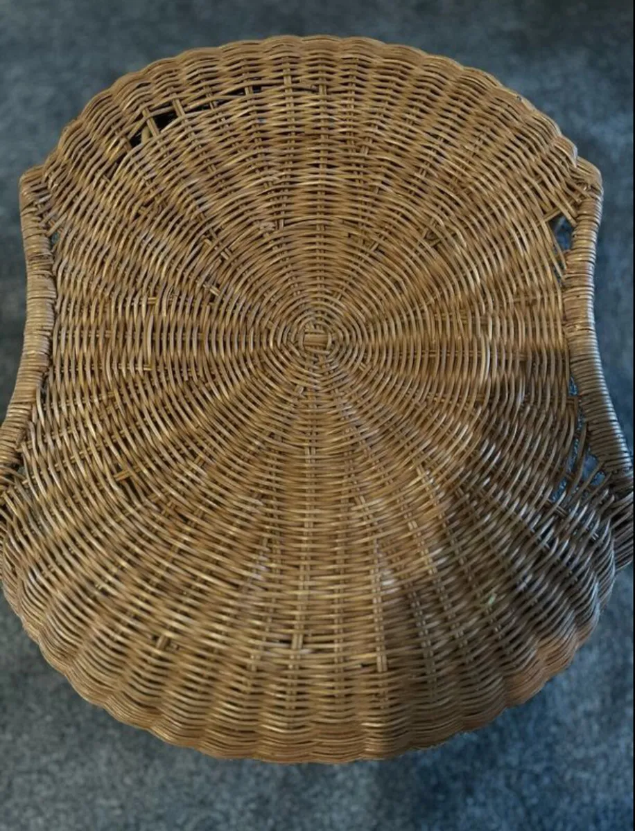 IKEA GAMLEHULT Rattan Footstool with Storage - Image 2