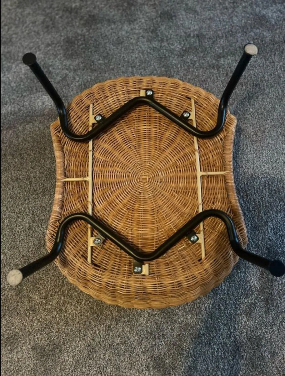 IKEA GAMLEHULT Rattan Footstool with Storage - Image 3