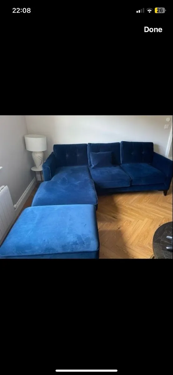 EZ living Inspire Corner Sofa with Footstool - Image 1