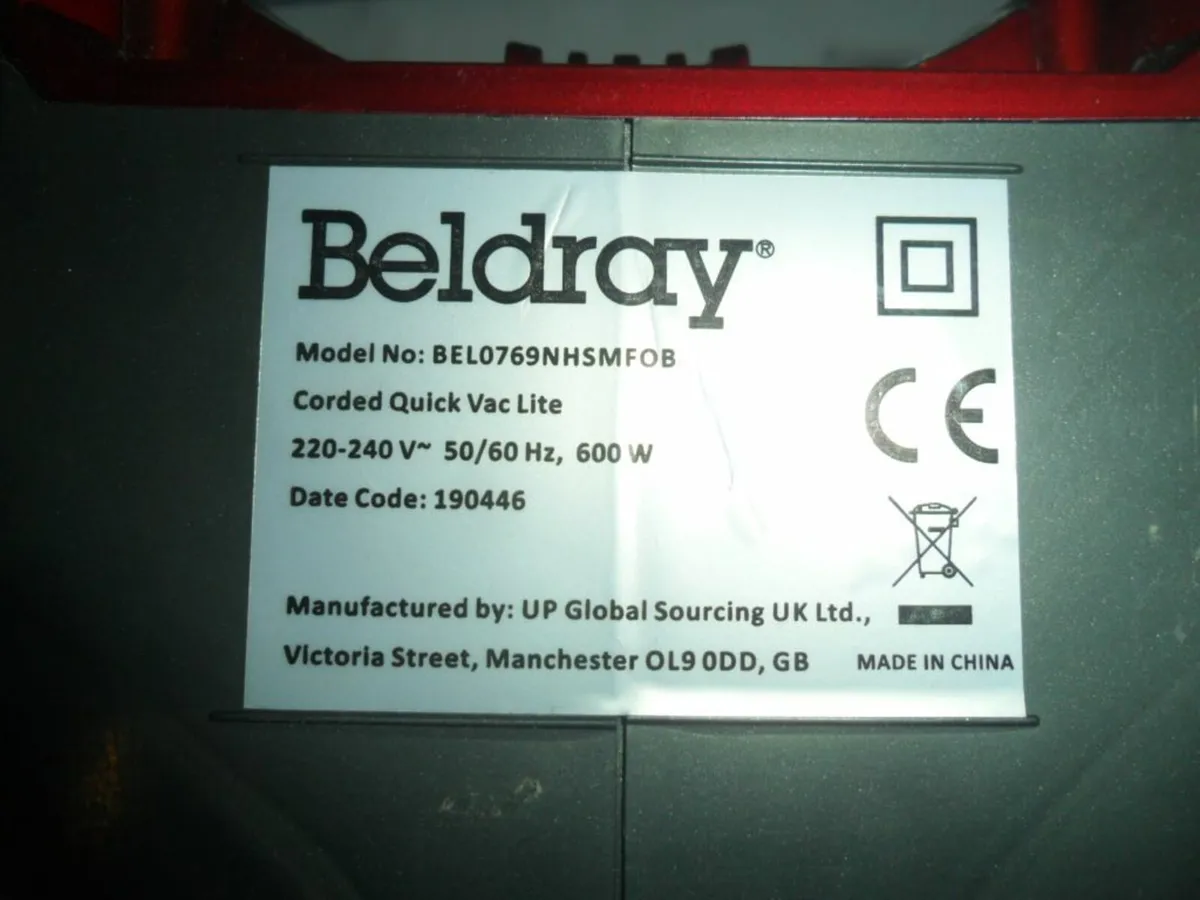 Beldray vacuum cleaner - Image 2