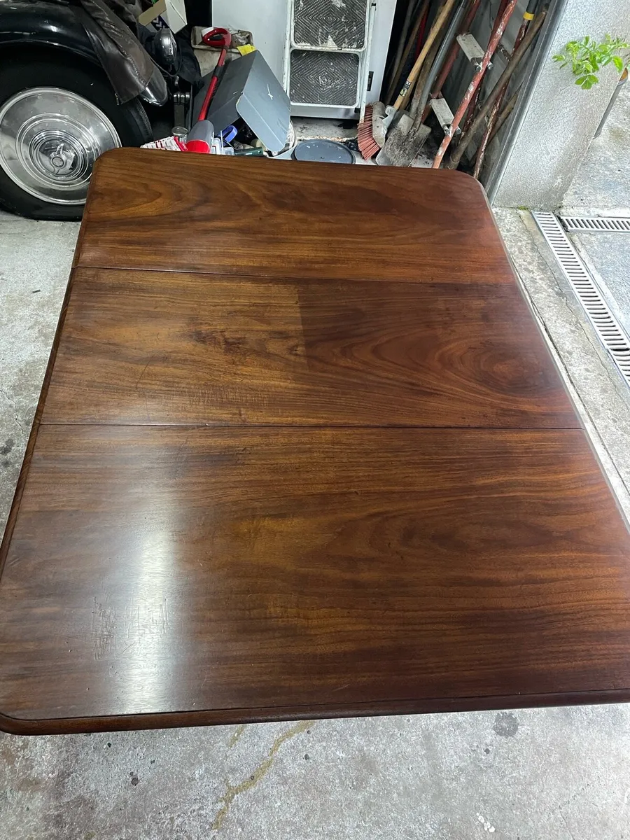 Mahogany drop leaf table - Image 1