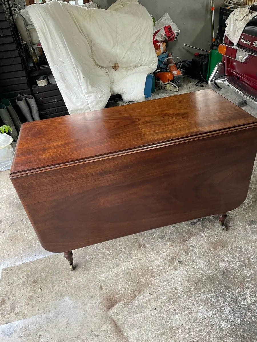Mahogany drop leaf table - Image 2