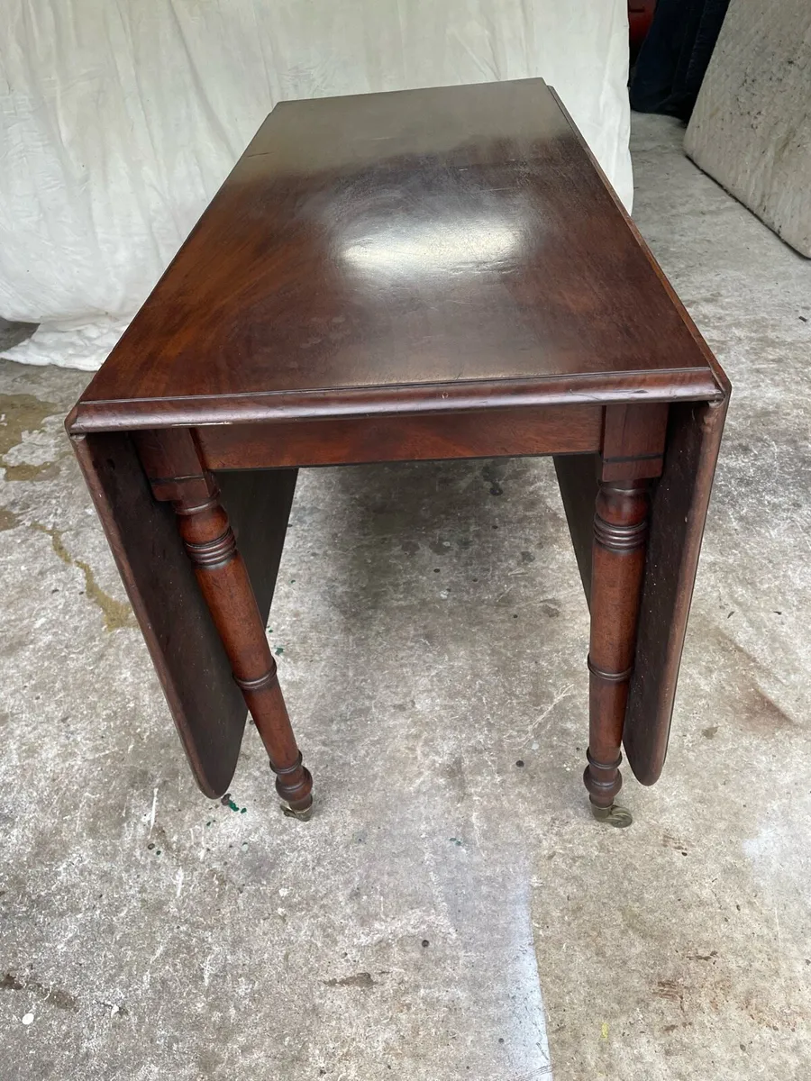 Mahogany drop leaf table - Image 3