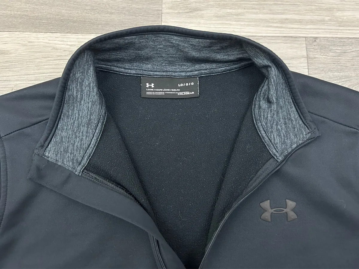 Under Armour Half Zip Golf Jumper Mens Large - Image 3