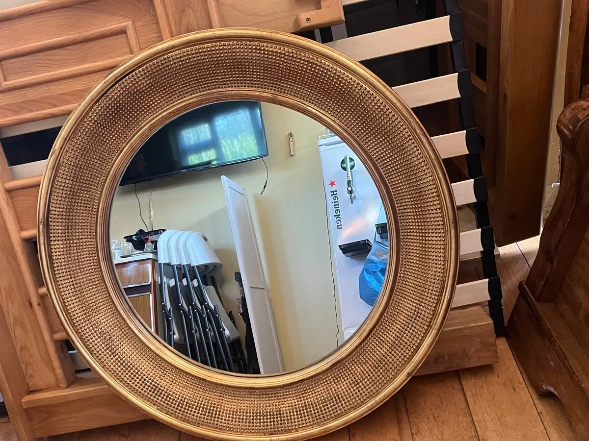 Large Gold Mirror - Image 2