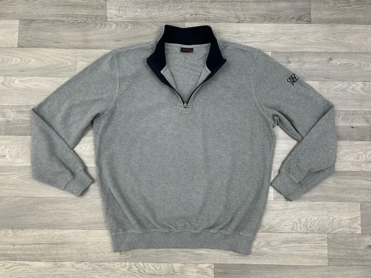 Oscar Jacobson Half Zip Cotton Golf Jumper XXL - Image 1