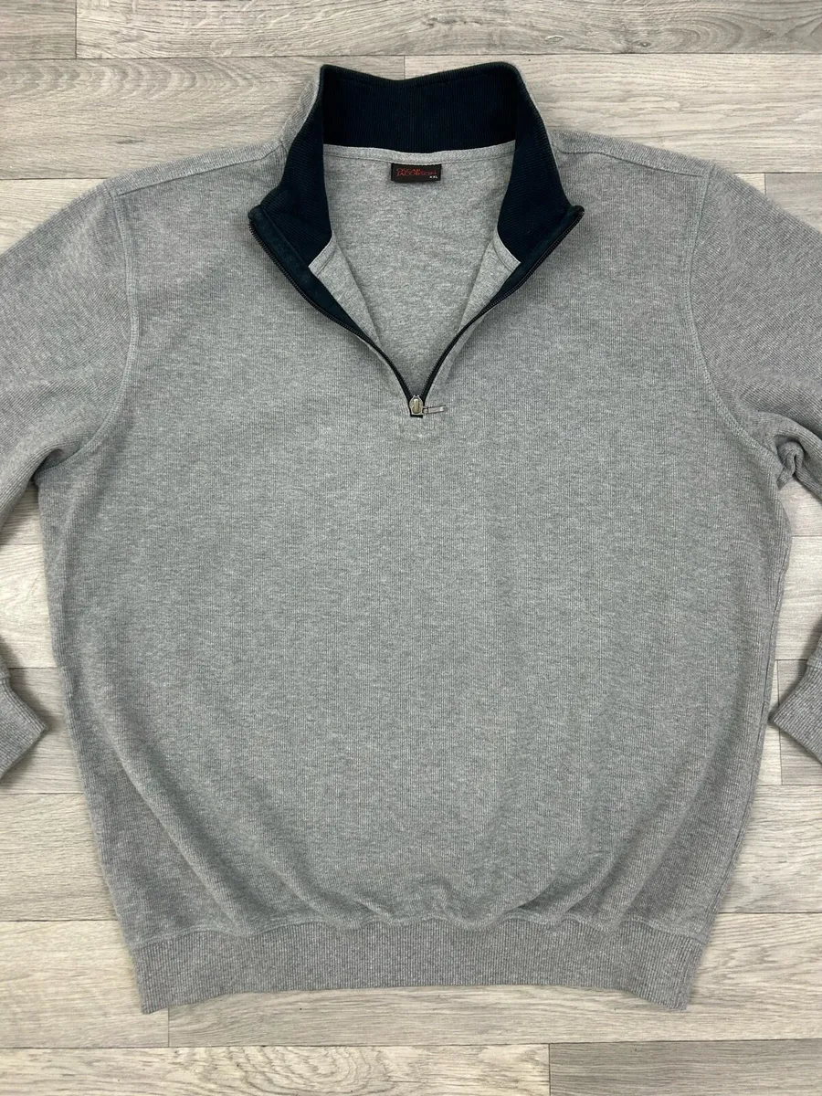 Oscar Jacobson Half Zip Cotton Golf Jumper XXL - Image 2