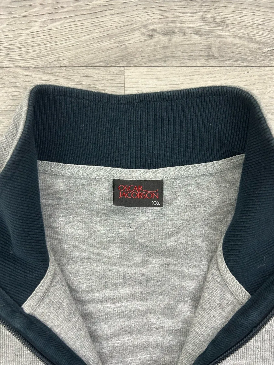 Oscar Jacobson Half Zip Cotton Golf Jumper XXL - Image 4