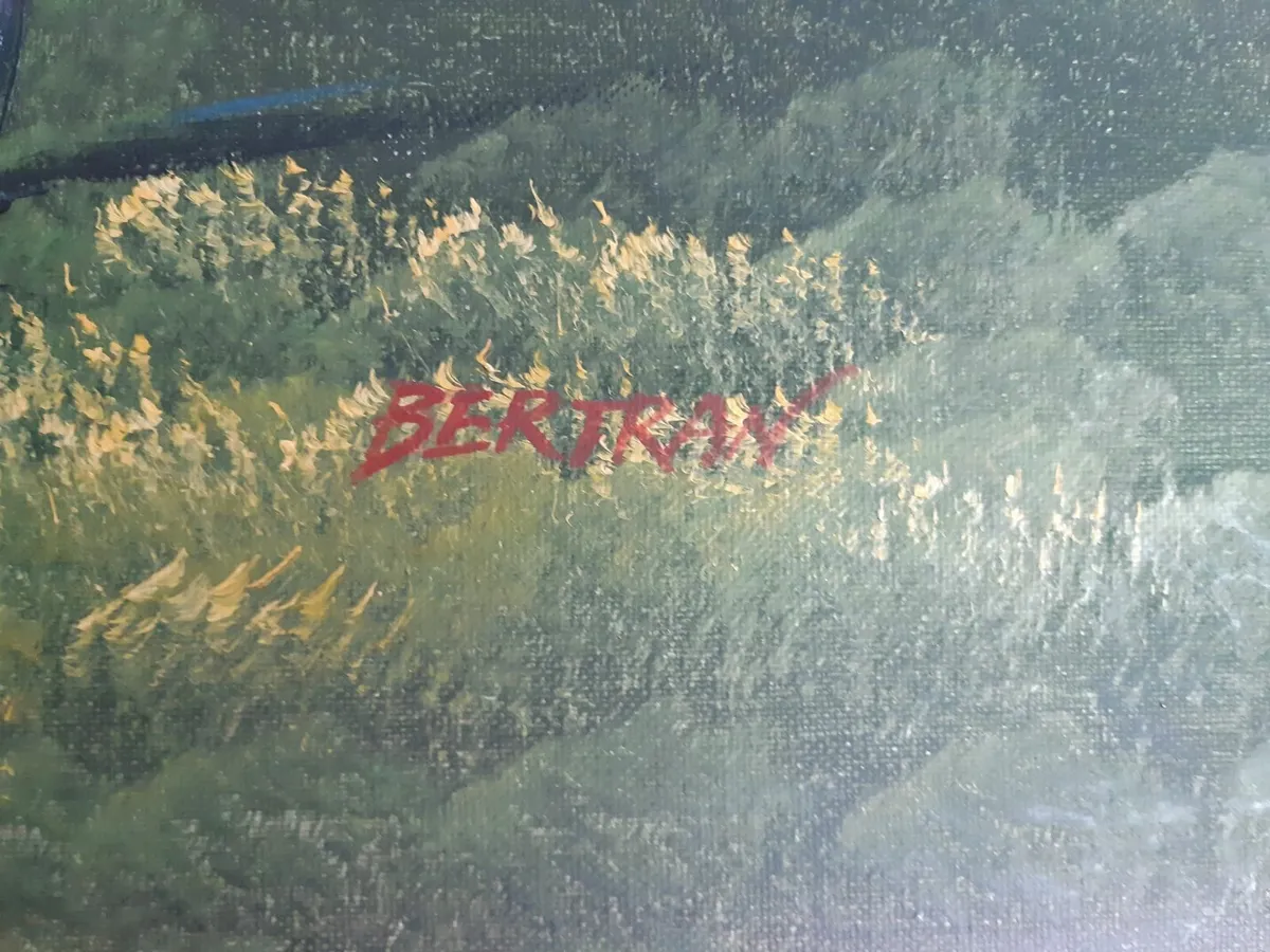 Large Watercolour by Andre Bertran. - Image 2