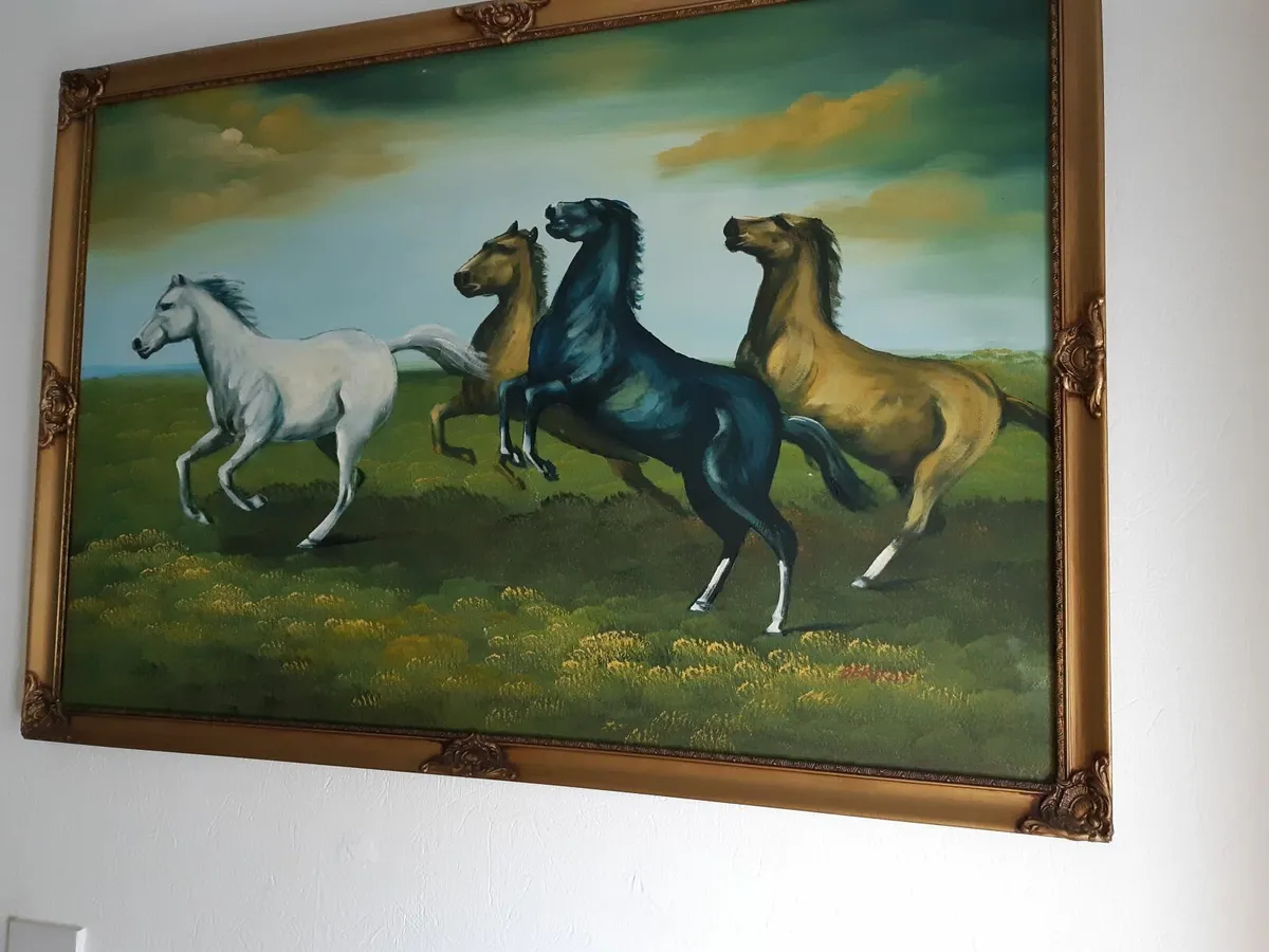Large Watercolour by Andre Bertran. - Image 1
