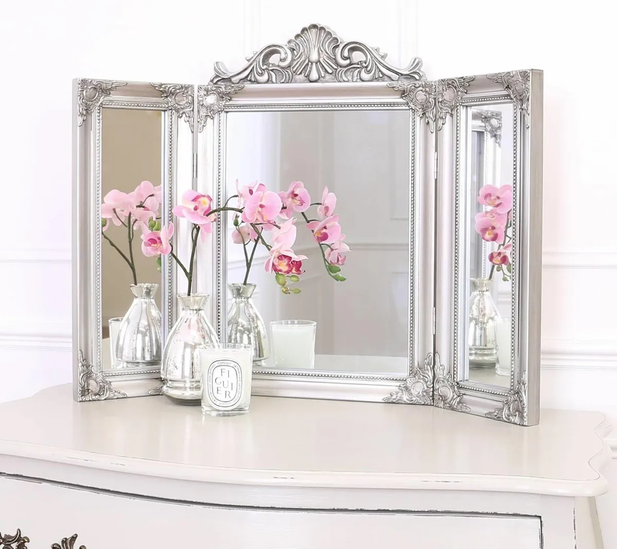 Ella Mirror Tri Fold Dressing Table Mirror - Image 2