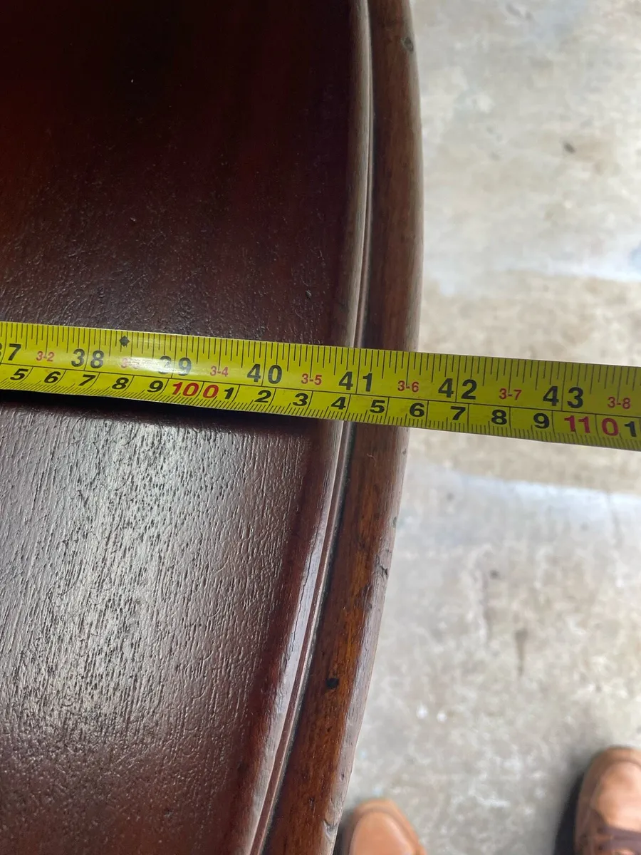 Oval mahogany table - Image 4