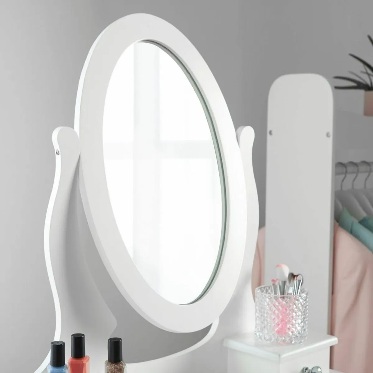 Dressing Table (Age 8-13yrs) with Mirror Stool Kid - Image 3