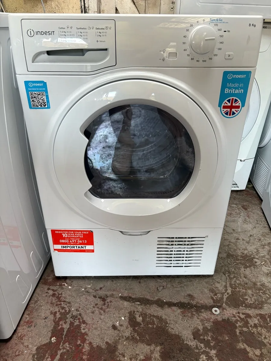 Indesit Condenser Dryer 8kg Drum