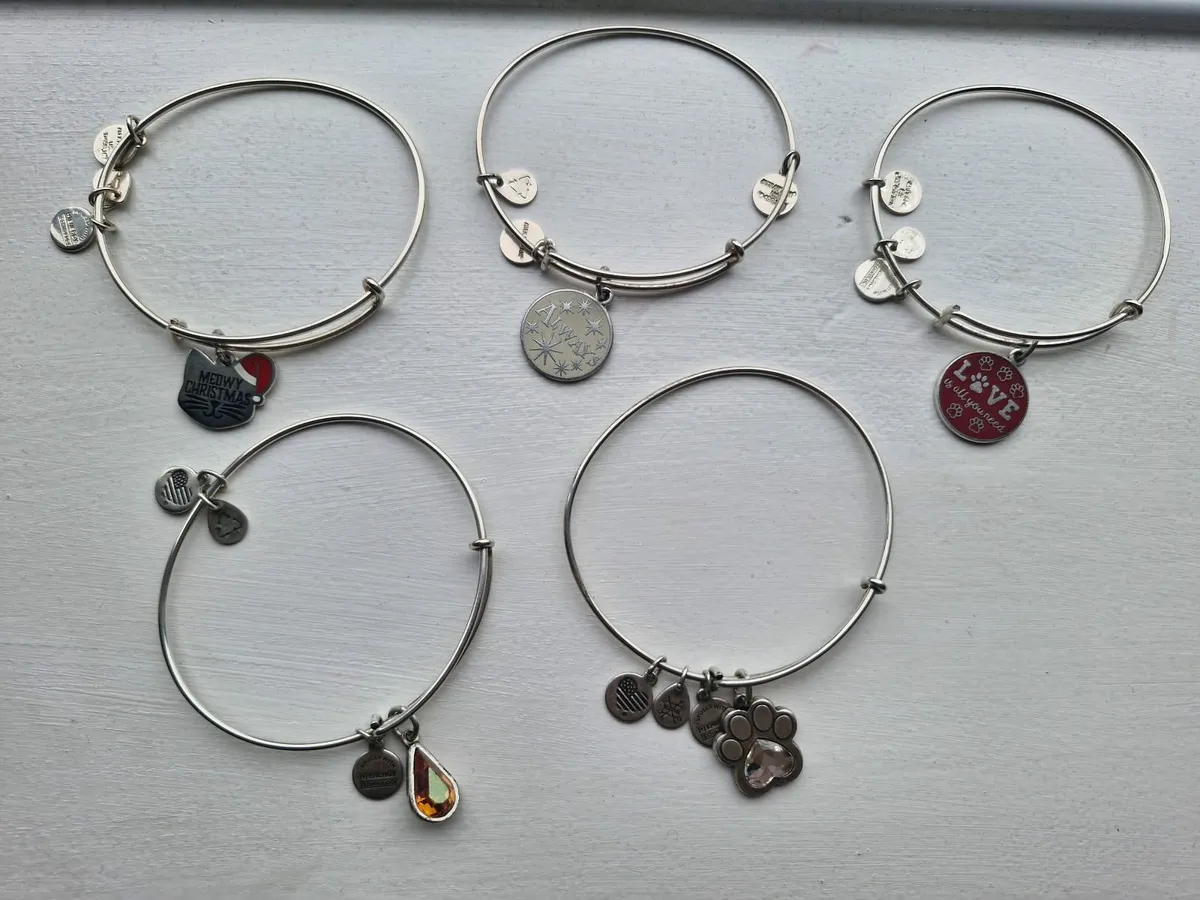 Alex and ani silver bracelets/bangles