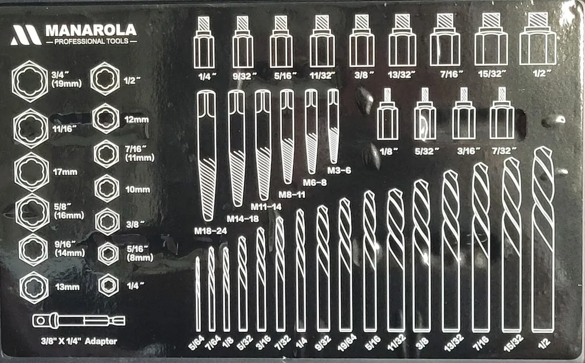 Screw extractor set - Image 2