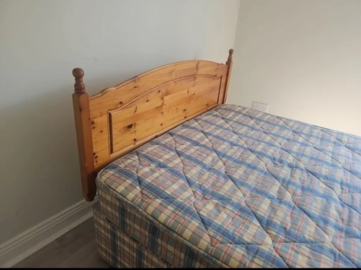Double Divan Bed plus Headboard ( 2 for sale) - Image 3