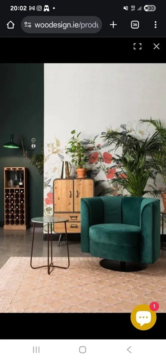 Woo design Flower Lounge Chair - green - Image 1