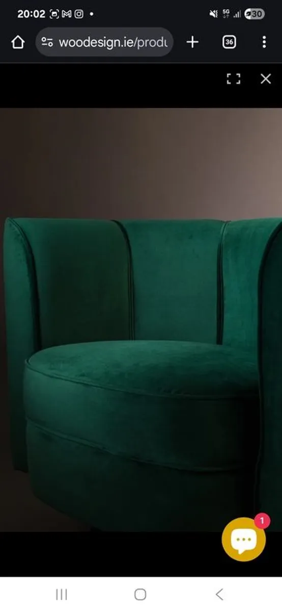 Woo design Flower Lounge Chair - green - Image 3