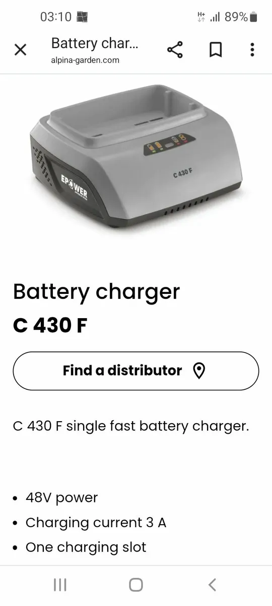 Looking for alpen 48 volt charger