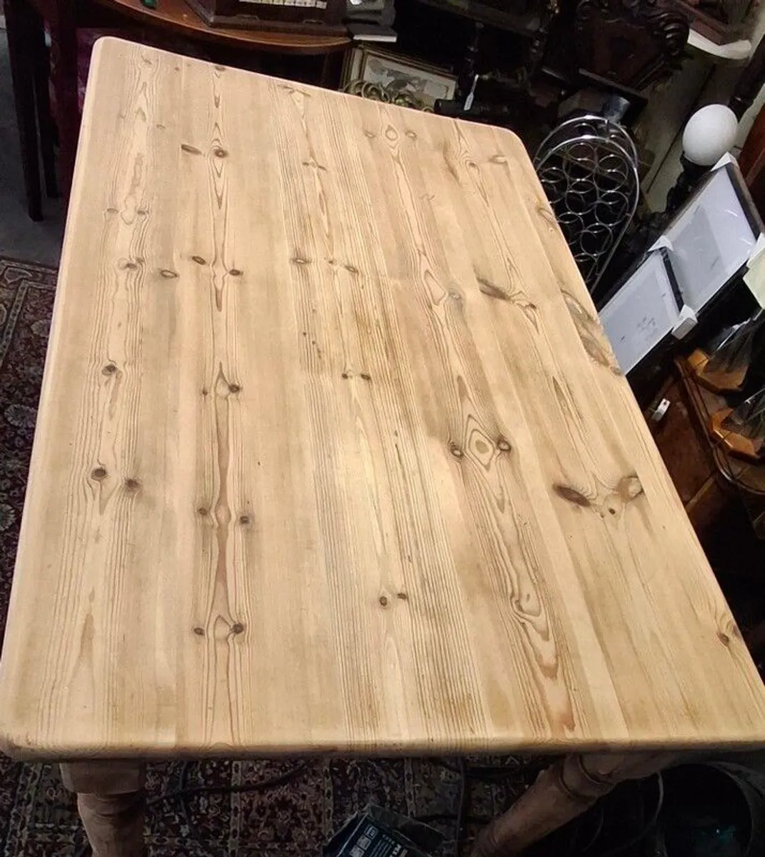 Country kitchen pine table - Image 2