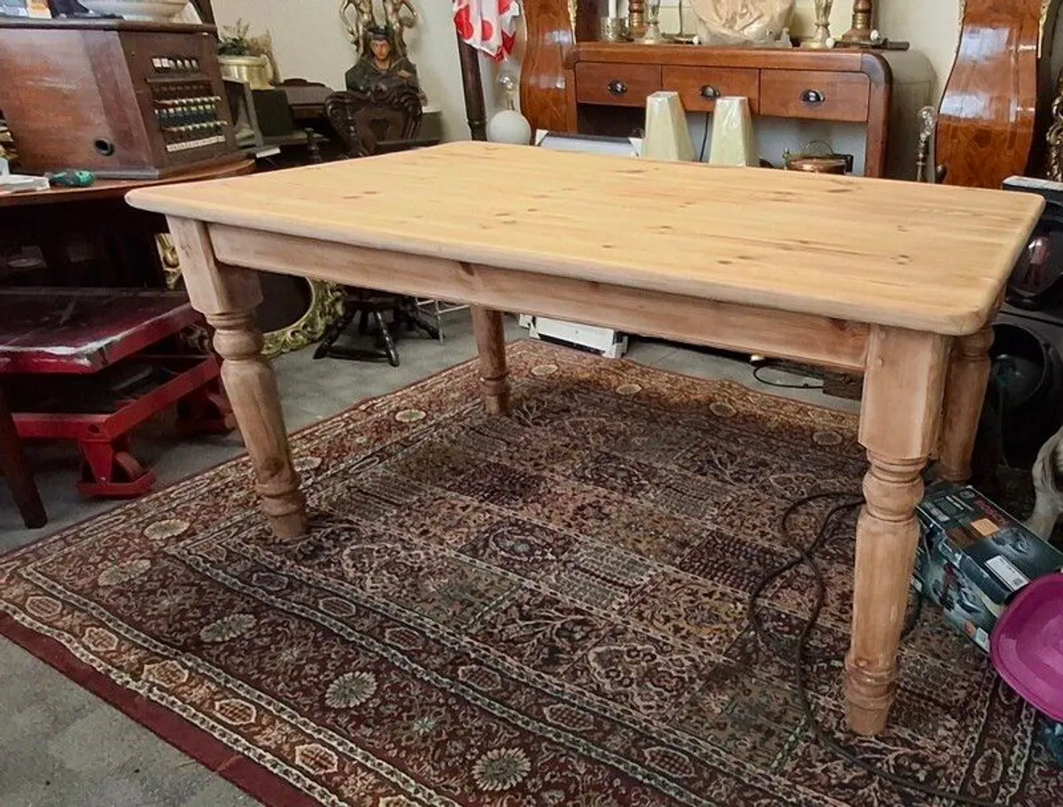 Country kitchen pine table - Image 3