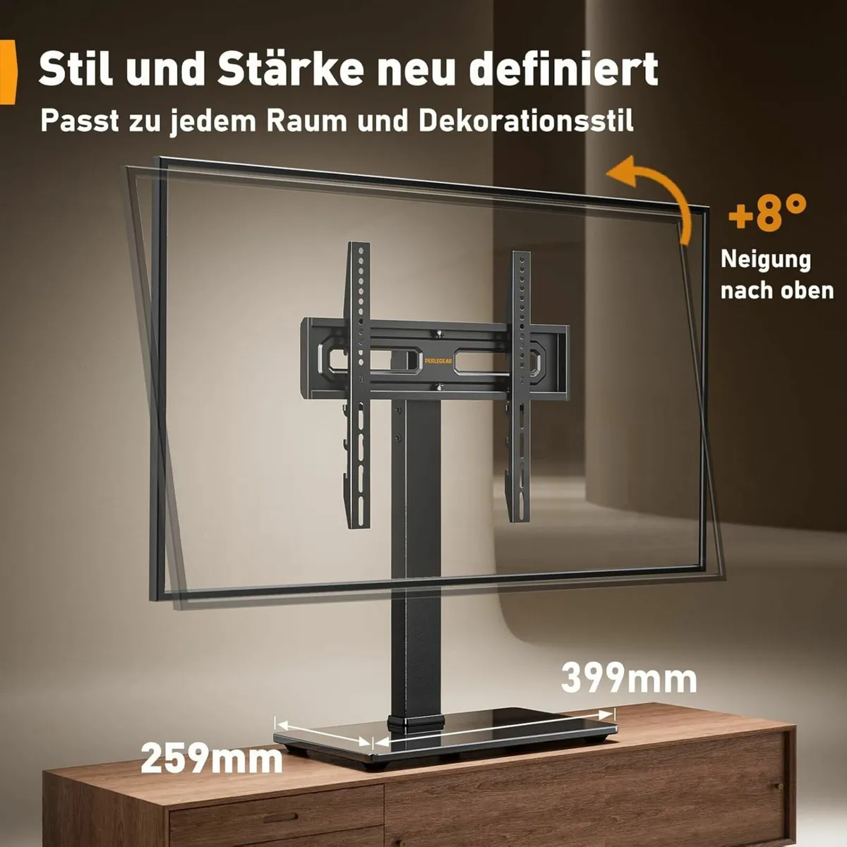 Swivel TV Stand 32–70 inch TVs Height Adjustable - Image 3