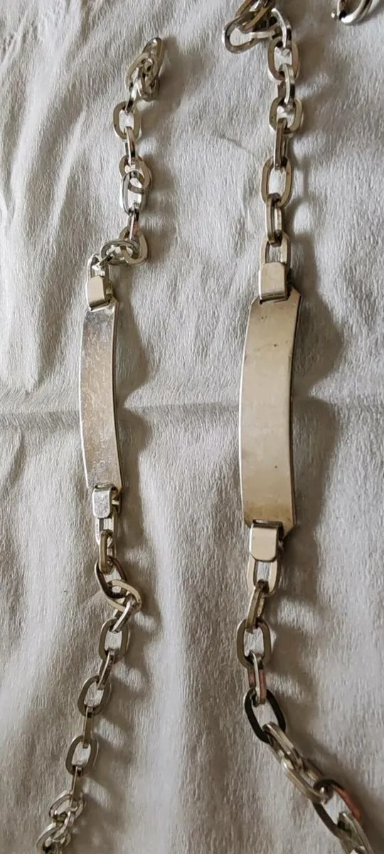 2 retro silver bracelets - Image 1