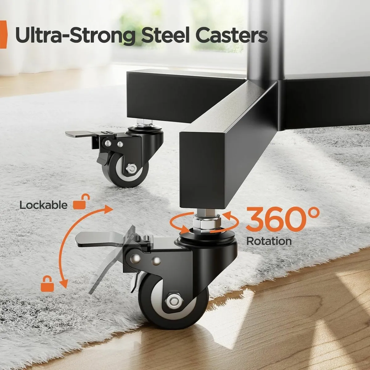 TV Stand Wheels 32-85 Inch Screens up to 60kg - Image 3