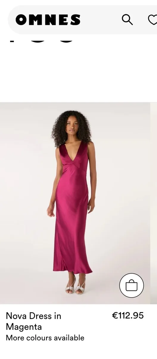 Omnes Nova Dress in Magenta, Ecovero Viscose - Image 1