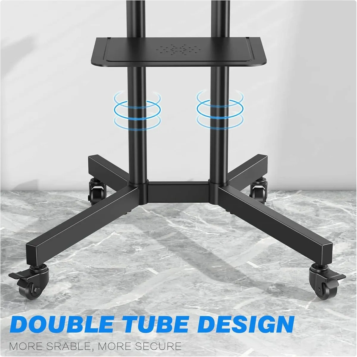 Mobile TV Stand Wheels 32-80 Inch Smart Flat - Image 4