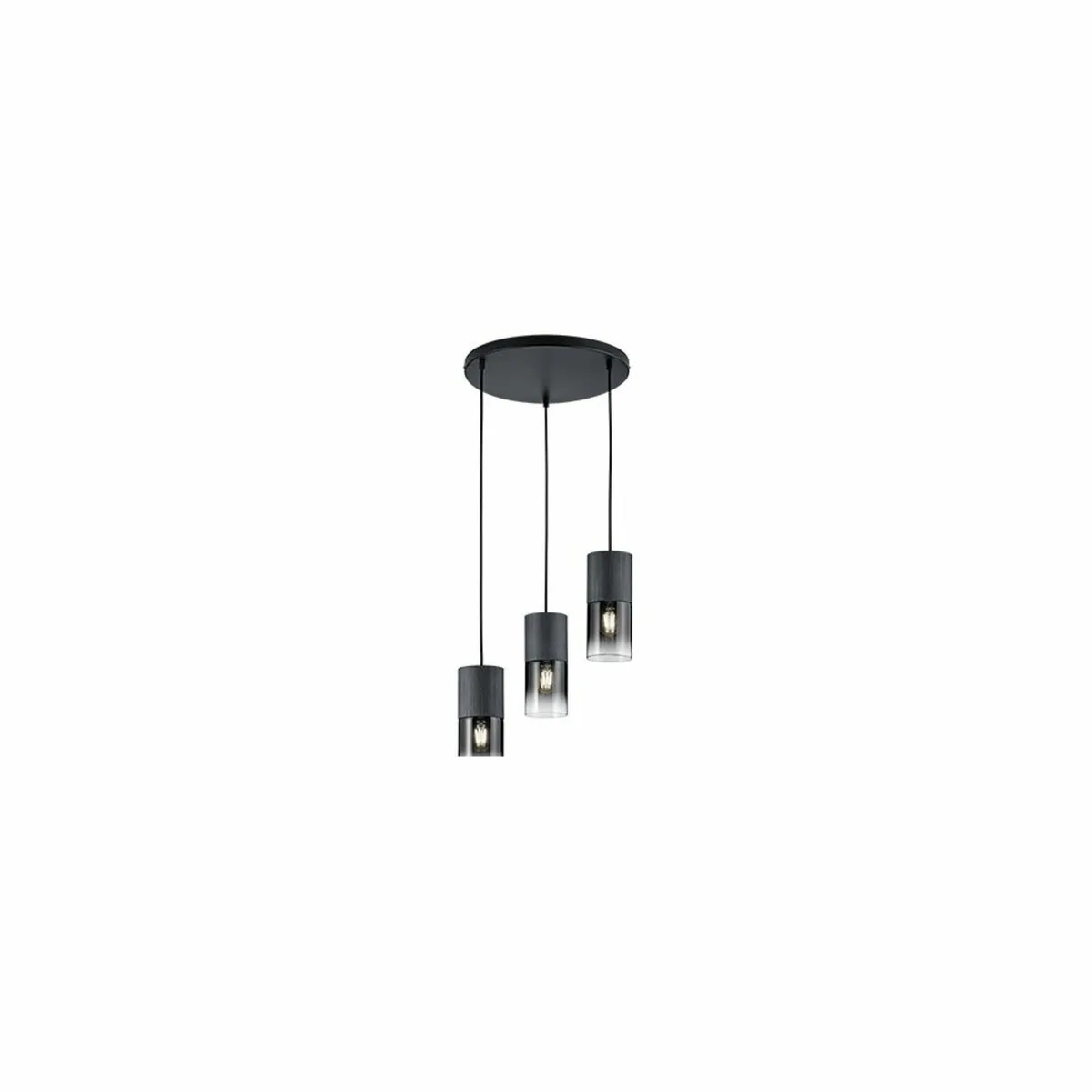 Light Robin III smoke glass pendant lamp Trio - Image 2
