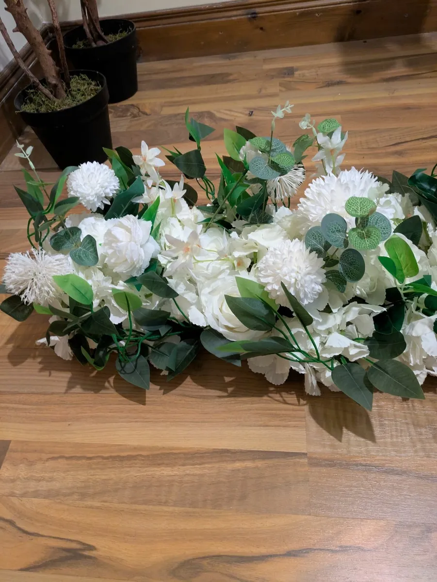 Artificial white flowers - Image 2