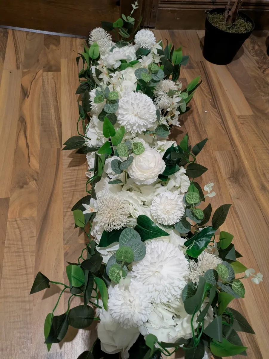 Artificial white flowers - Image 3