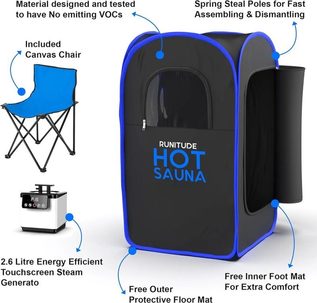 Portable Sauna Steam Tent - Image 1