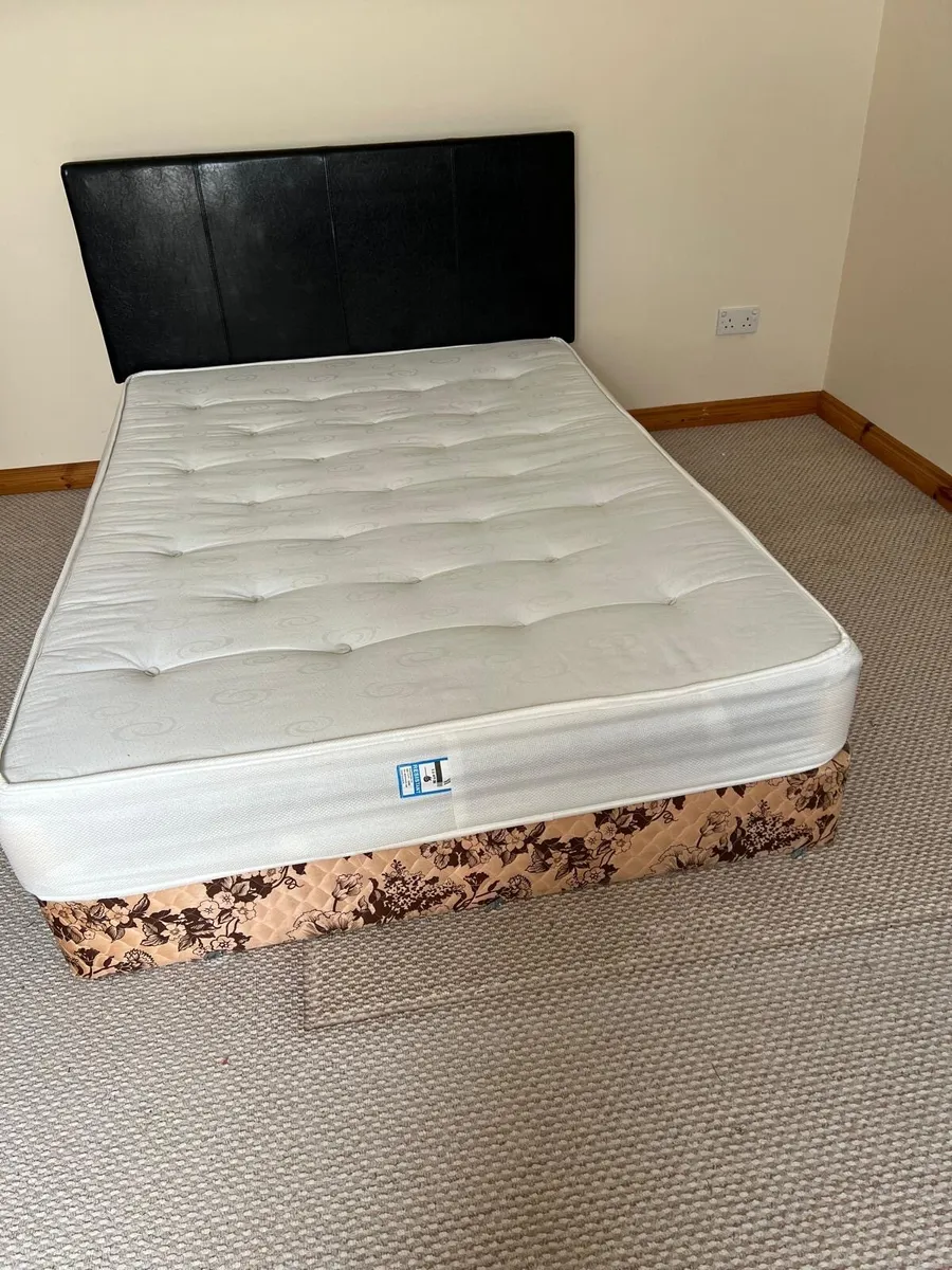 Double Bed – Frame, Mattress & Headboard