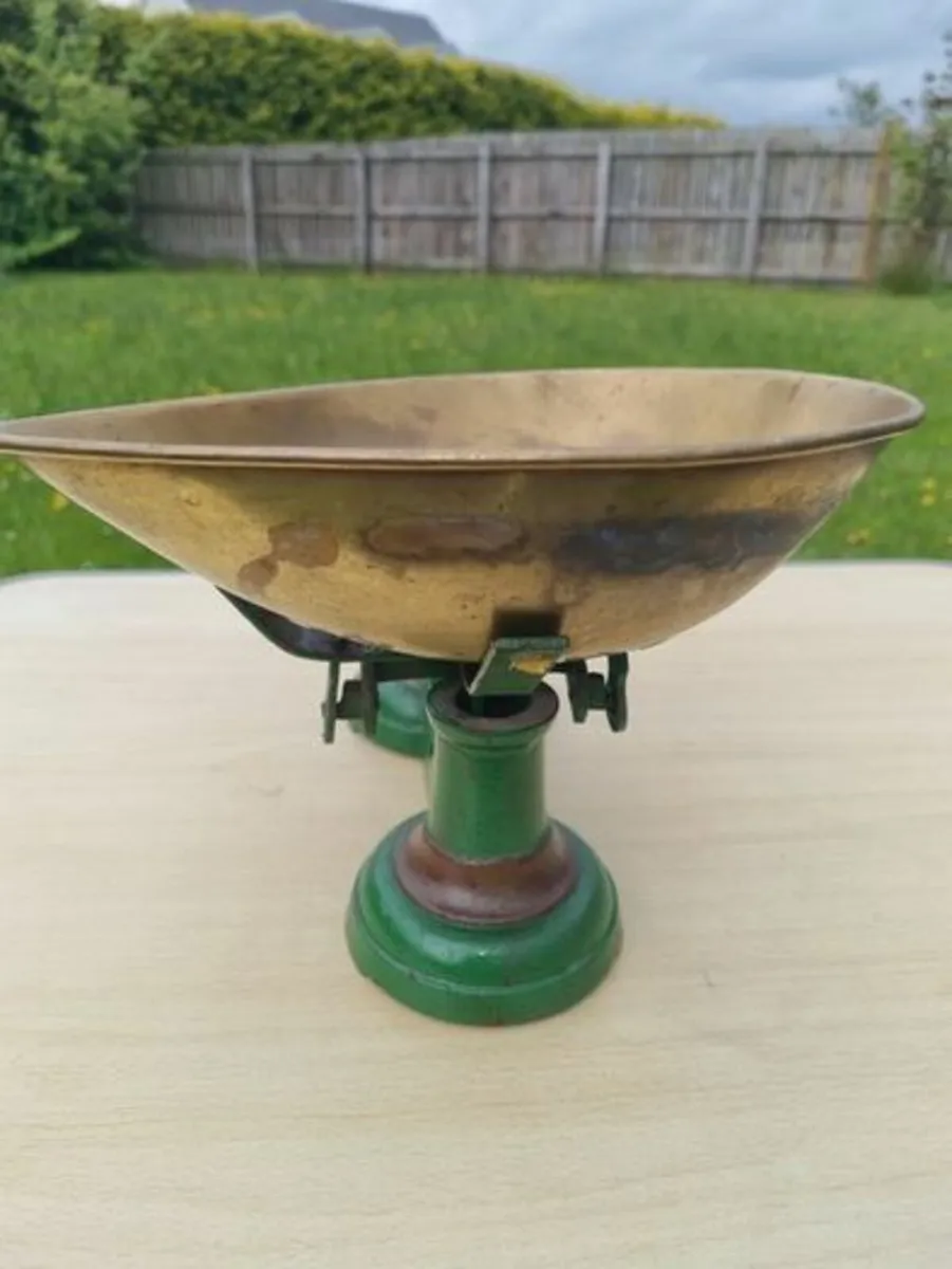 Vintage Metal Weighing Scales Cast Iron - Image 4