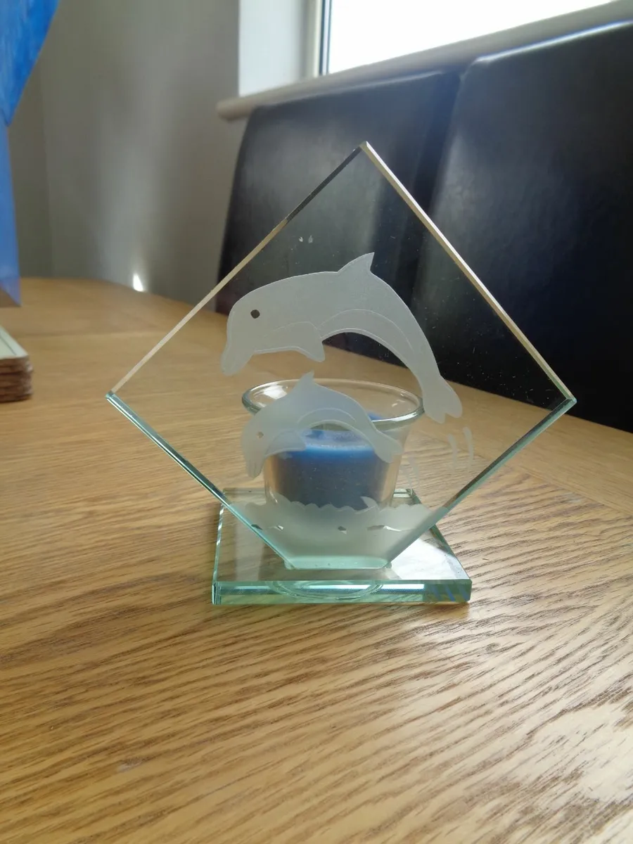 Glass Candle Holder for Sale - Image 1
