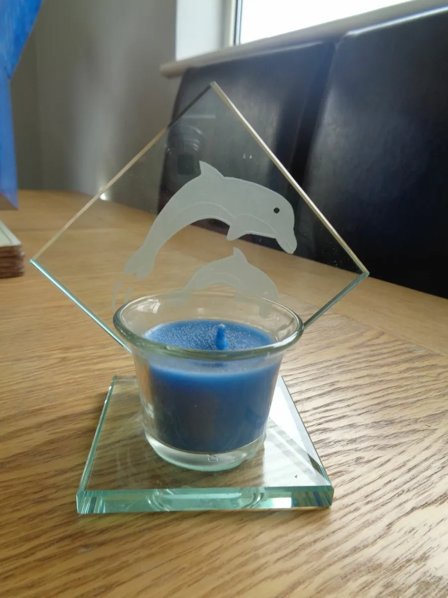 Glass Candle Holder for Sale - Image 2