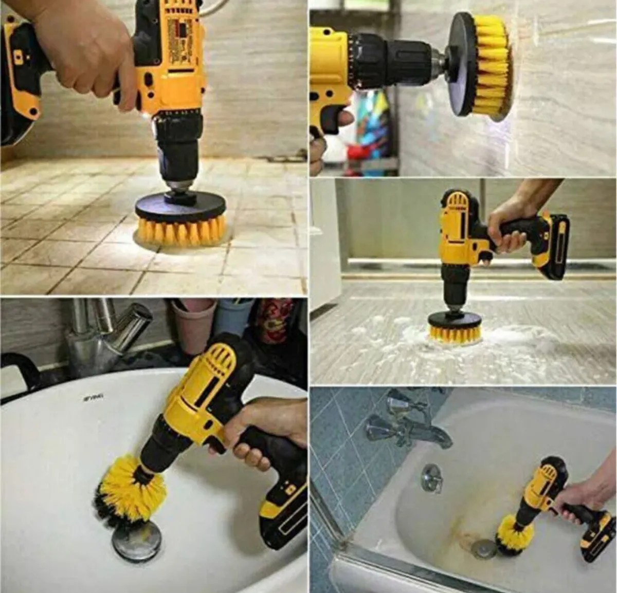 5PCS Drill Attachment Cleaning Brush Kit NEW - Image 2