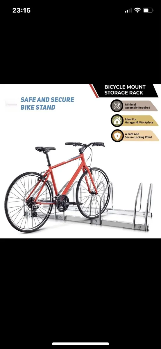 4 Bike Parking Stand Bicycle Rack NEW - Image 2