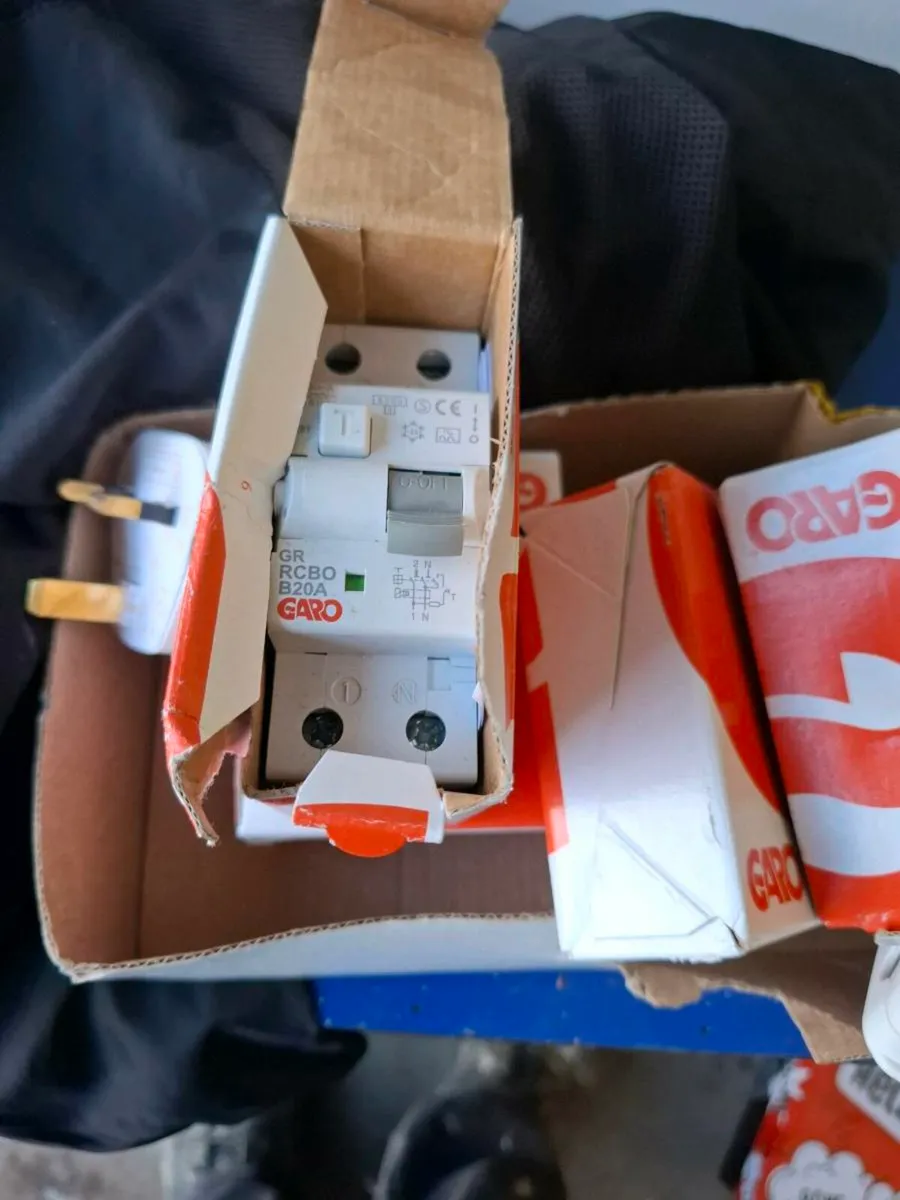 20 Amp breaker (RCBO, 2 Module, 2 Pole.) - Image 1