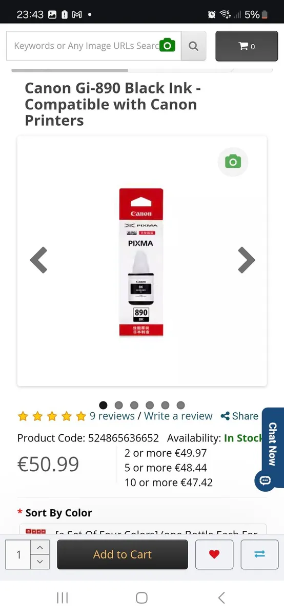 Canon Gi-890 Black Ink - Compatible with Canon Pri - Image 2