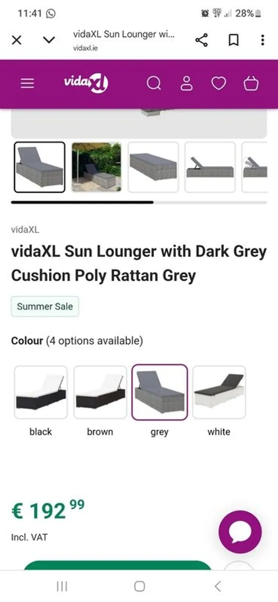 Rattan garden bench - Image 2