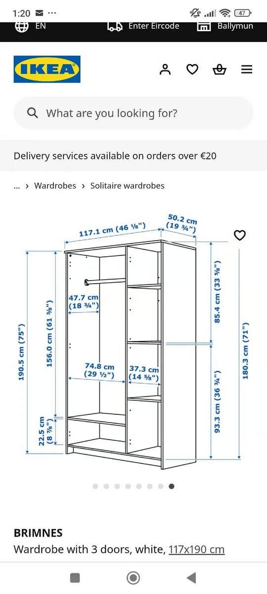 Wardrobe 3 doors - Image 2