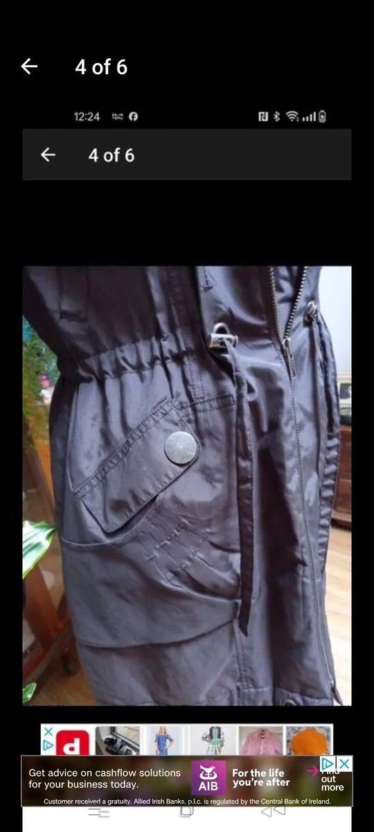 Ladies VILLA brown Jacket with hood and pockets. - Image 3