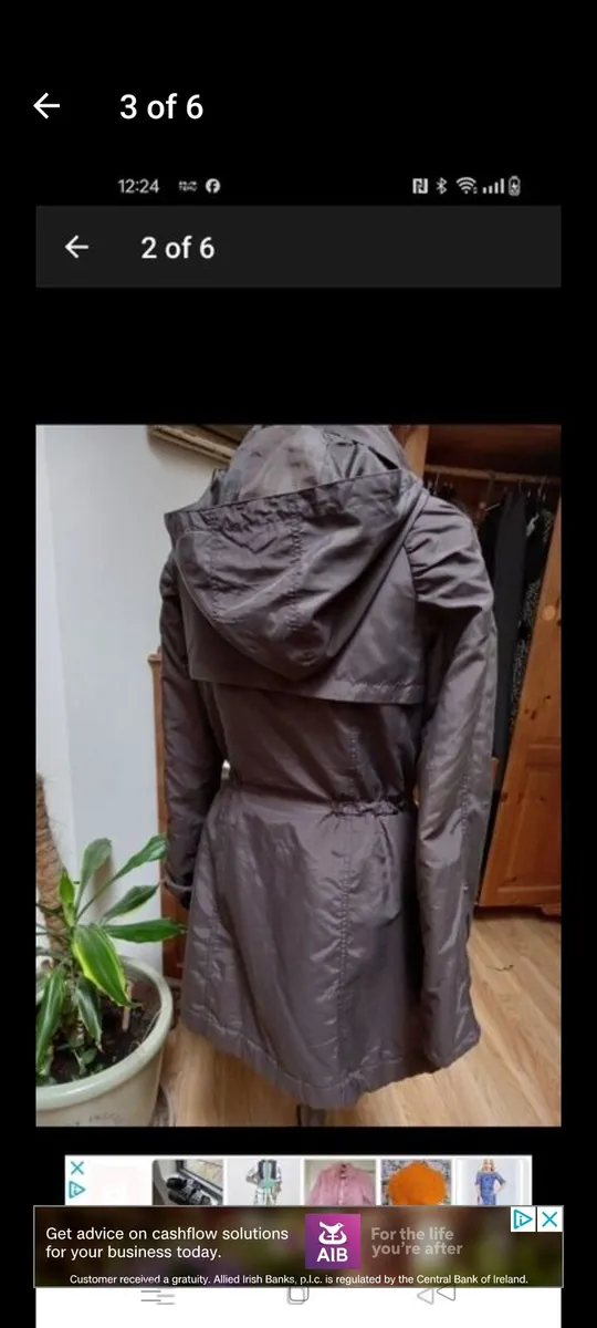 Ladies VILLA brown Jacket with hood and pockets. - Image 4